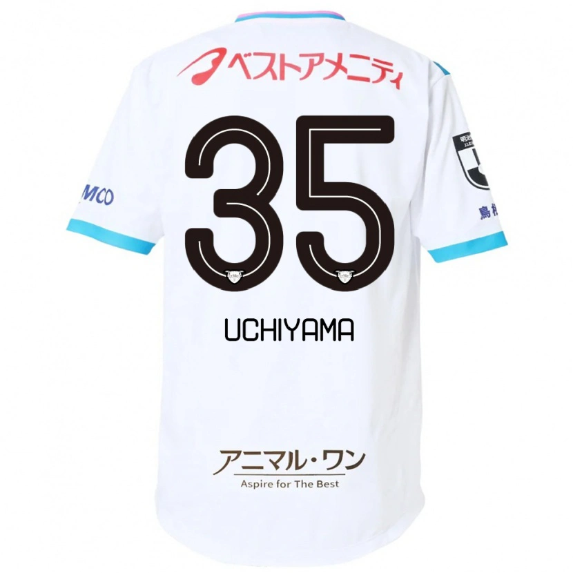 Danxen Mulher Camisola Kei Uchiyama #35 Branco Rosa Alternativa 2025/26 Camisa