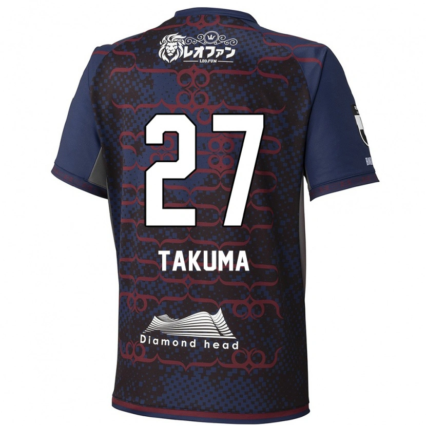 Danxen Mulher Camisola Takuma Arano #27 Azul Vermelho Alternativa 2025/26 Camisa