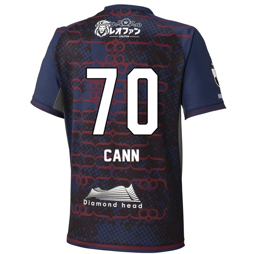 Danxen Mulher Camisola Francis Cann #70 Azul Vermelho Alternativa 2025/26 Camisa