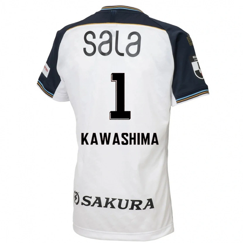 Danxen Mulher Camisola Eiji Kawashima #1 Branco Preto Alternativa 2025/26 Camisa