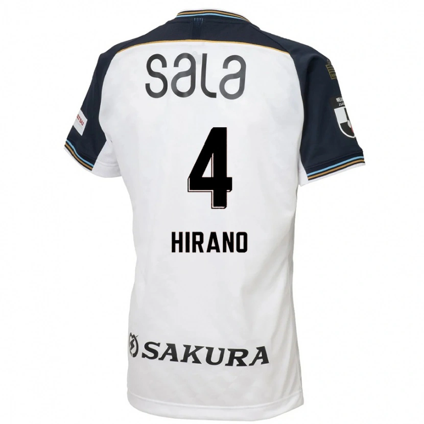 Danxen Mulher Camisola Rion Hirano #4 Branco Preto Alternativa 2025/26 Camisa