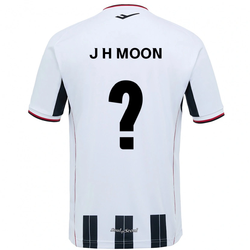 Danxen Mulher Camisola Ji-Hwan Moon #0 Branco Preto Alternativa 2025/26 Camisa