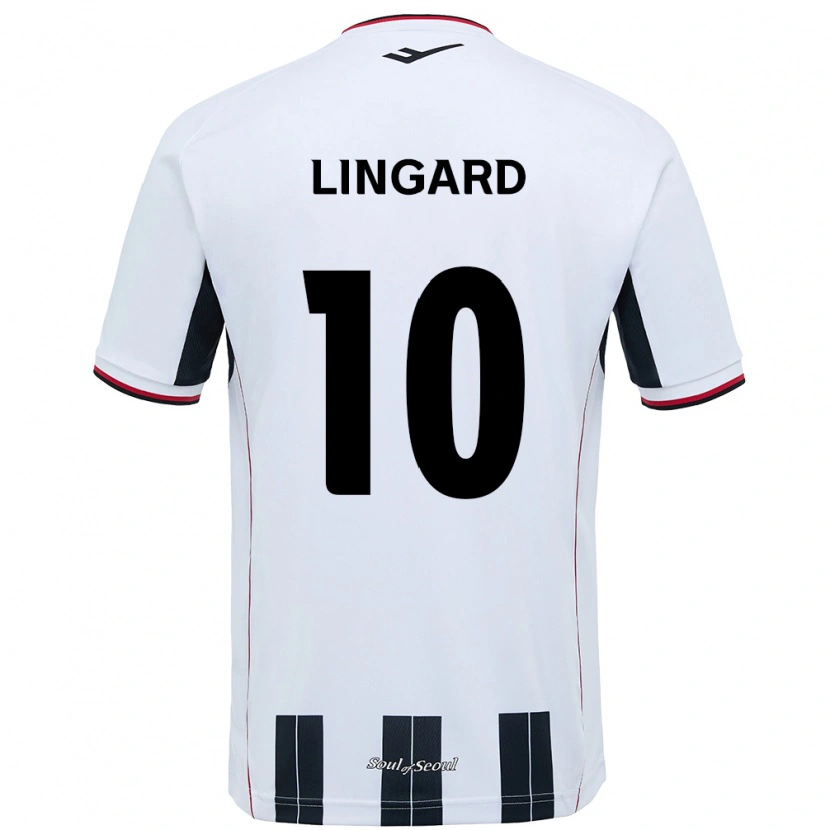 Danxen Mulher Camisola Jesse Lingard #10 Branco Preto Alternativa 2025/26 Camisa