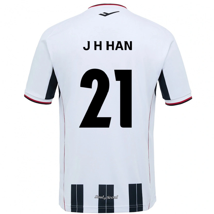 Danxen Mulher Camisola Jun-Hee Han #21 Branco Preto Alternativa 2025/26 Camisa
