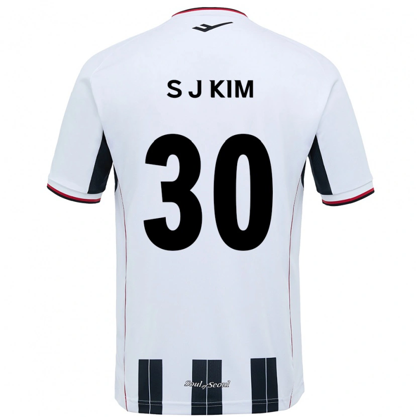 Danxen Mulher Camisola Ju-Sung Kim #30 Branco Preto Alternativa 2025/26 Camisa