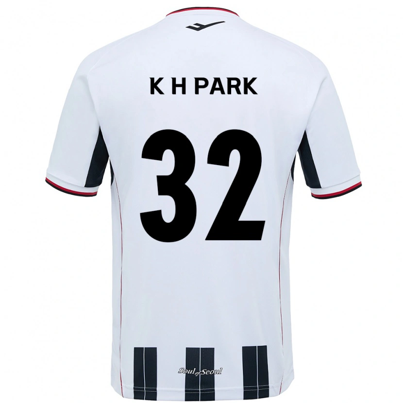 Danxen Mulher Camisola Han-Kyul Park #32 Branco Preto Alternativa 2025/26 Camisa