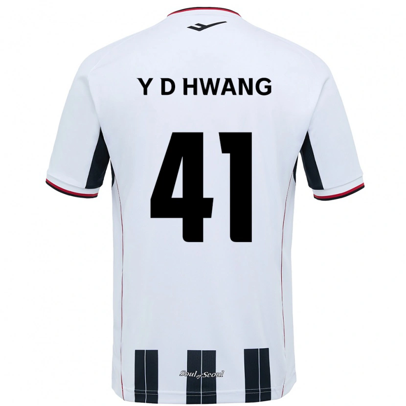Danxen Mulher Camisola Do-Yoon Hwang #41 Branco Preto Alternativa 2025/26 Camisa