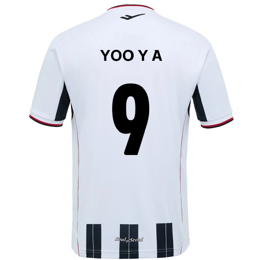 Danxen Mulher Camisola Yoo Young-A #9 Branco Preto Alternativa 2025/26 Camisa