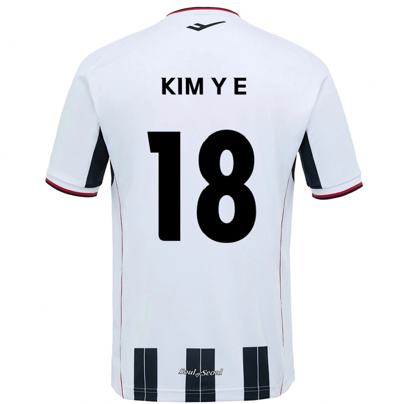 Danxen Mulher Camisola Kim Young-Eun #18 Branco Preto Alternativa 2025/26 Camisa