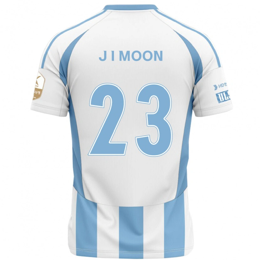 Danxen Mulher Camisola Jung-In Moon #23 Branco Azul Celeste Alternativa 2025/26 Camisa