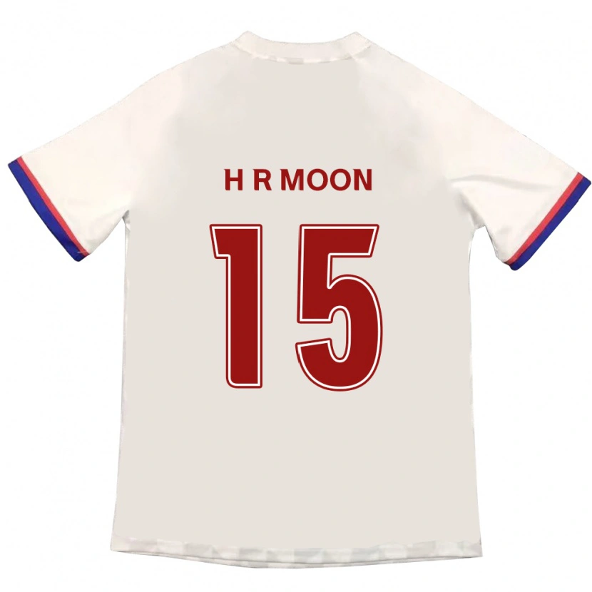 Danxen Mulher Camisola Ha-Rang Moon #15 Branco Sujo Vermelho Alternativa 2025/26 Camisa