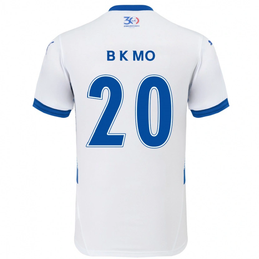 Danxen Mulher Camisola Kyung-Bin Mo #20 Branco Azul Royal Alternativa 2025/26 Camisa