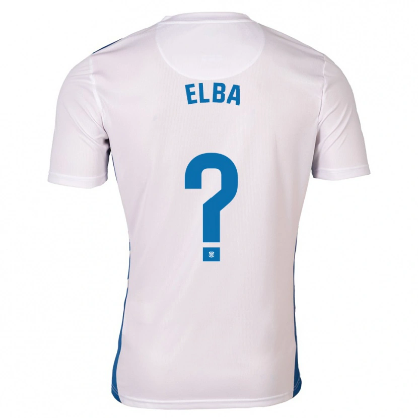Danxen Mulher Camisola Elba Vergés Prats #0 Branco Azul Principal 2025/26 Camisa