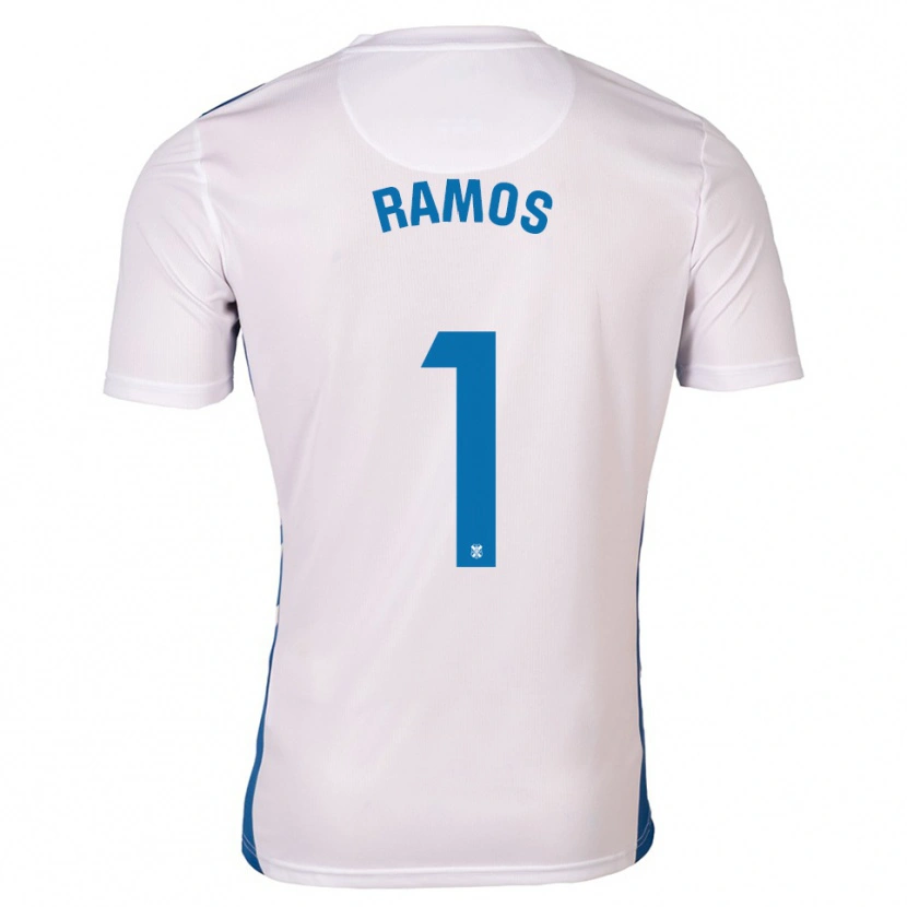 Danxen Mulher Camisola Moha Ramos #1 Branco Azul Principal 2025/26 Camisa