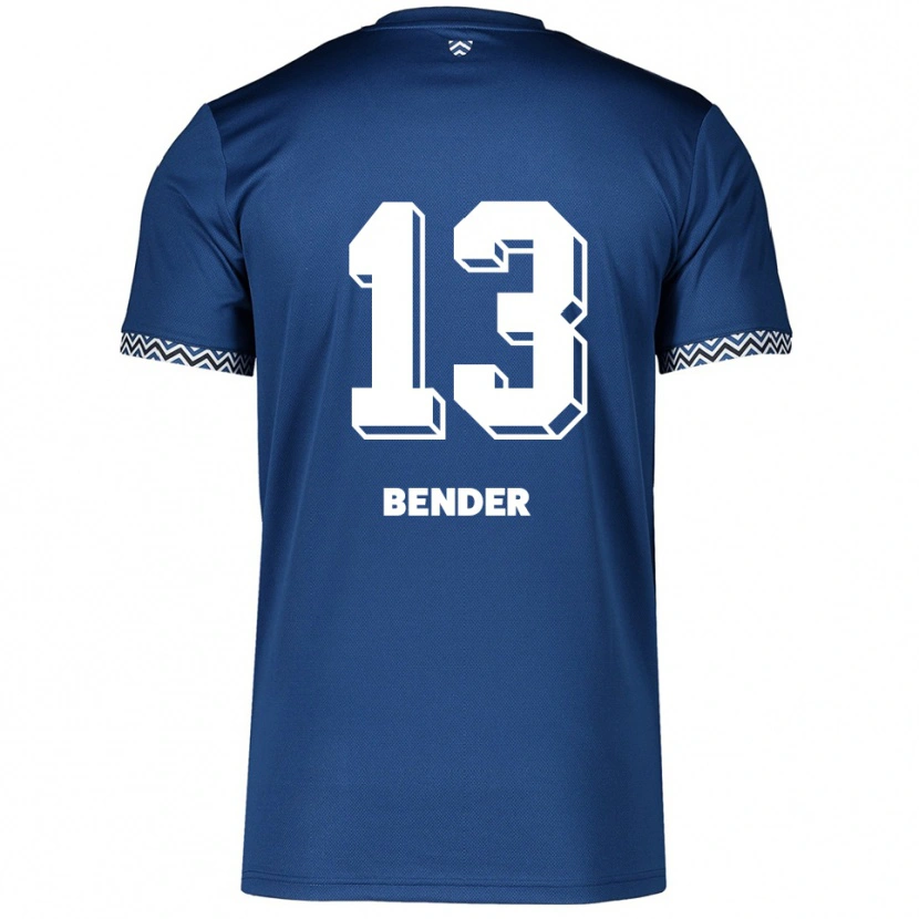 Danxen Mulher Camisola Grit Bender #13 Azul Marinho Branco Principal 2025/26 Camisa