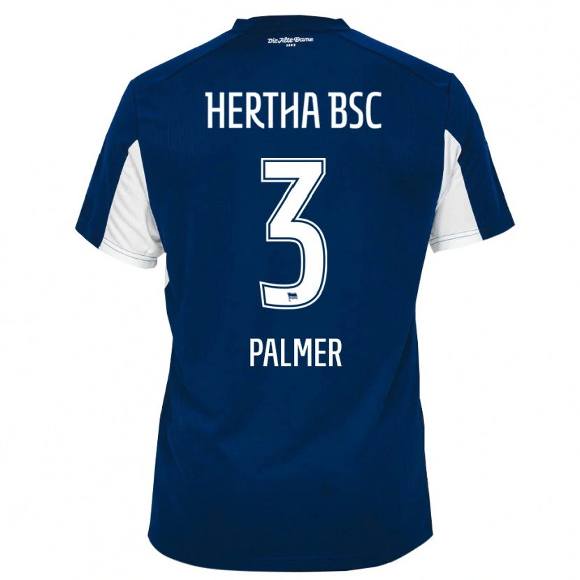 Danxen Mulher Camisola Nelly Palmer #3 Branco Azul Principal 2025/26 Camisa
