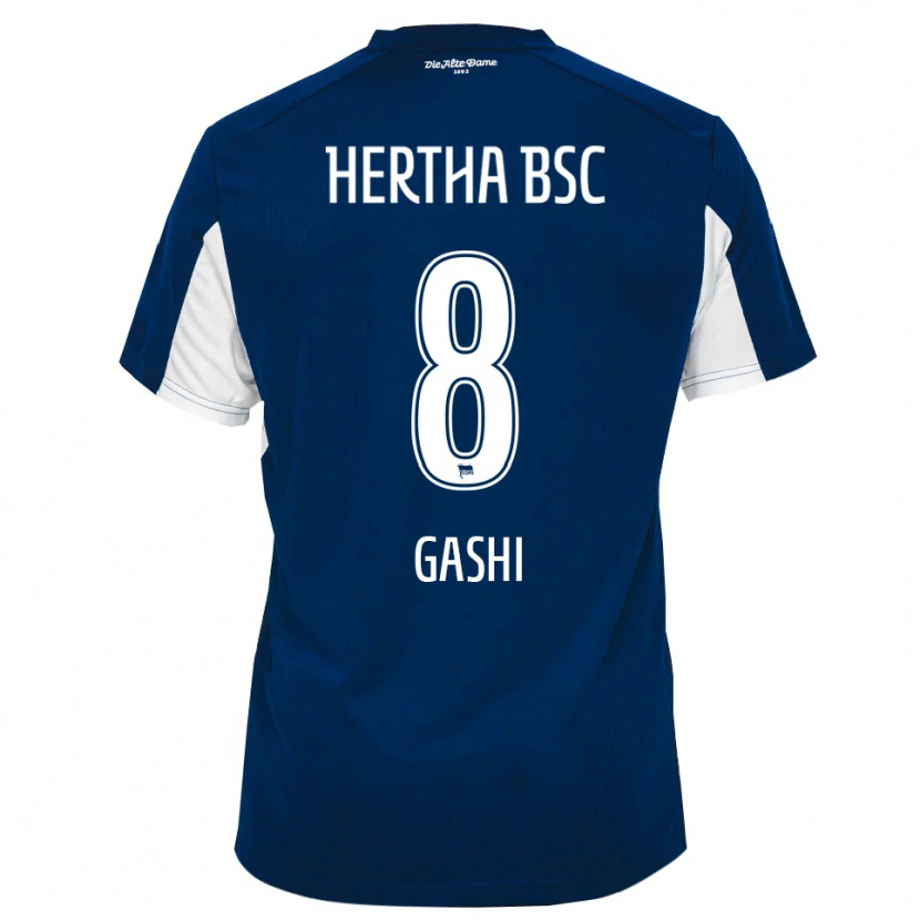 Danxen Mulher Camisola Diart Gashi #8 Branco Azul Principal 2025/26 Camisa