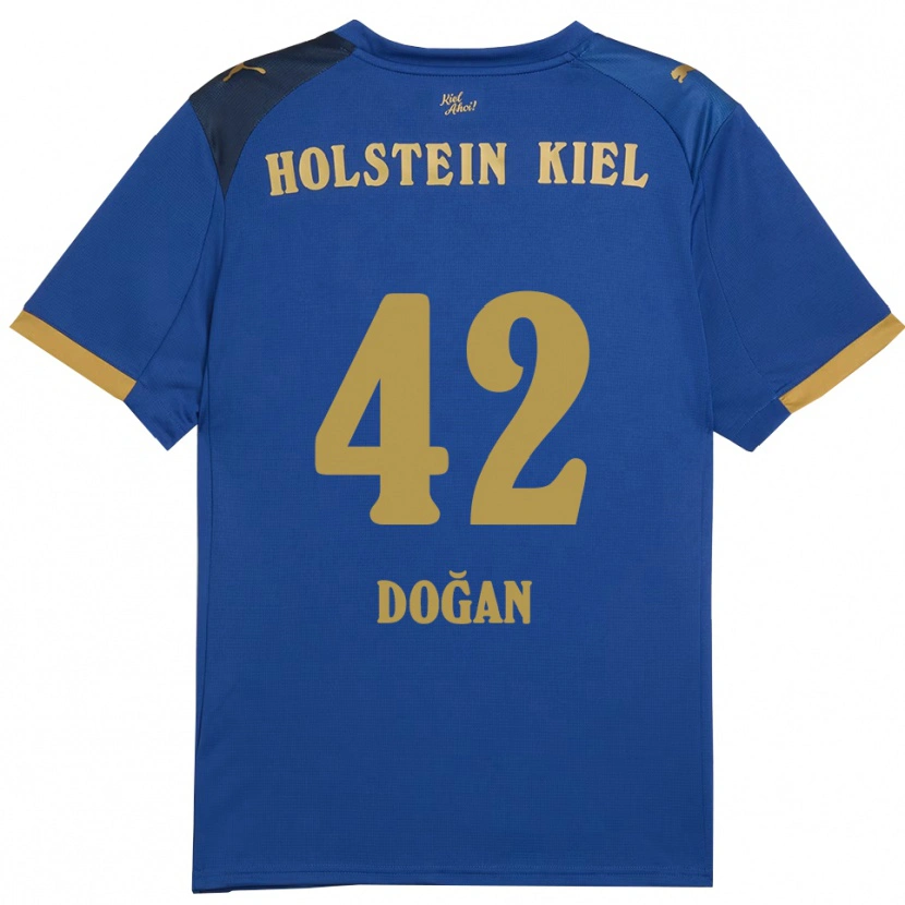 Danxen Mulher Camisola Tyler Doğan #42 Azul Dourado Principal 2025/26 Camisa
