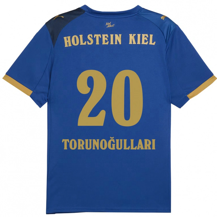 Danxen Mulher Camisola Emin Torunoğulları #20 Azul Dourado Principal 2025/26 Camisa