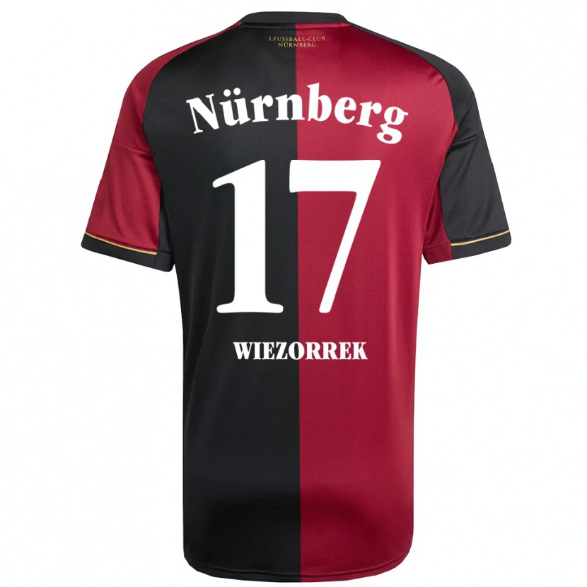 Danxen Mulher Camisola Moritz Wiezorrek #17 Borgonha Preto Principal 2025/26 Camisa