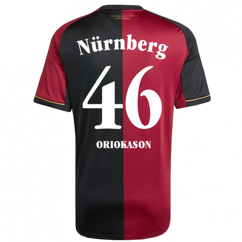 Danxen Mulher Camisola Emmanuel Oriokason #46 Borgonha Preto Principal 2025/26 Camisa