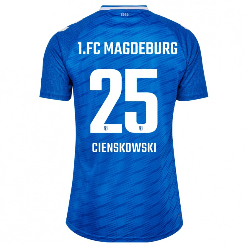 Danxen Mulher Camisola Amy Cienskowski #25 Azul Branco Principal 2025/26 Camisa