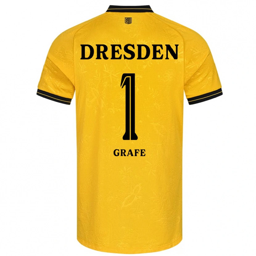 Danxen Mulher Camisola Marlon Grafe #1 Amarelo Preto Principal 2025/26 Camisa