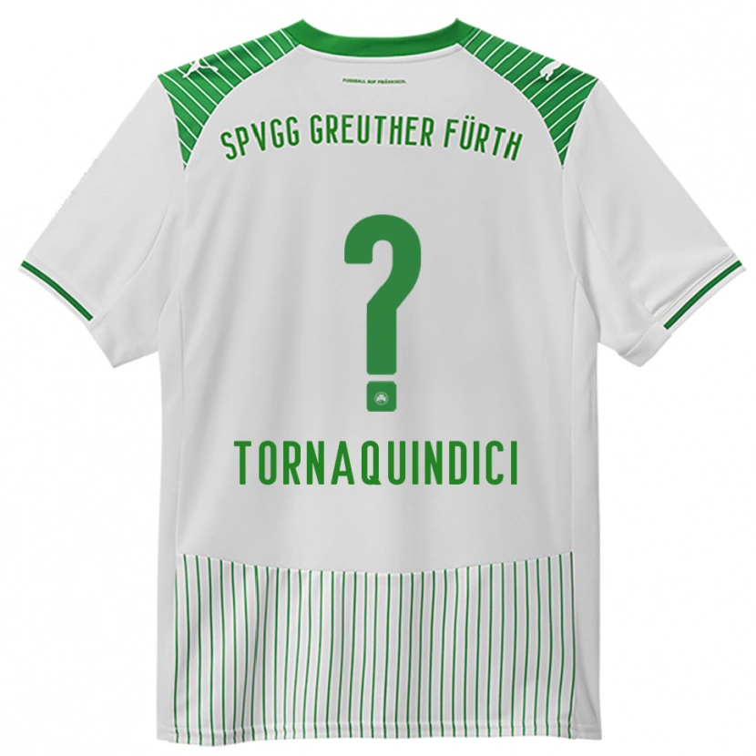 Danxen Mulher Camisola Aurora Tornaquindici #0 Branco Verde Principal 2025/26 Camisa