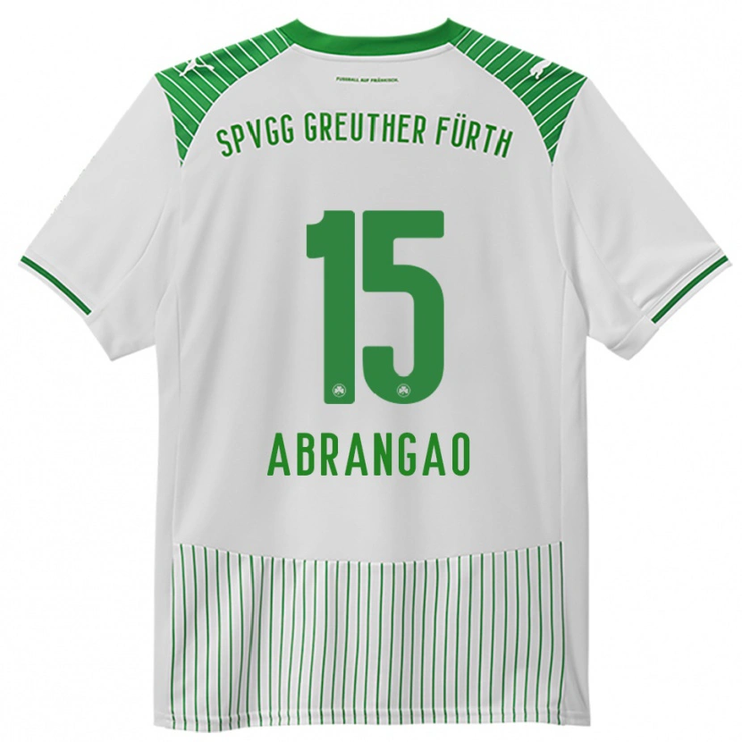 Danxen Mulher Camisola David Abrangao #15 Branco Verde Principal 2025/26 Camisa
