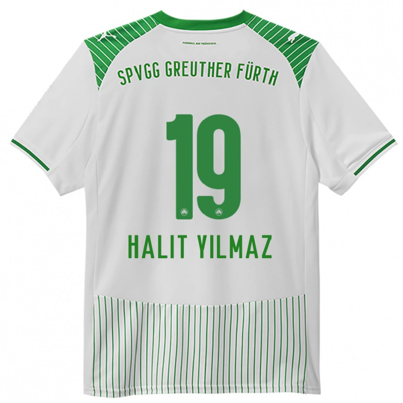 Danxen Mulher Camisola Halit Yılmaz #19 Branco Verde Principal 2025/26 Camisa