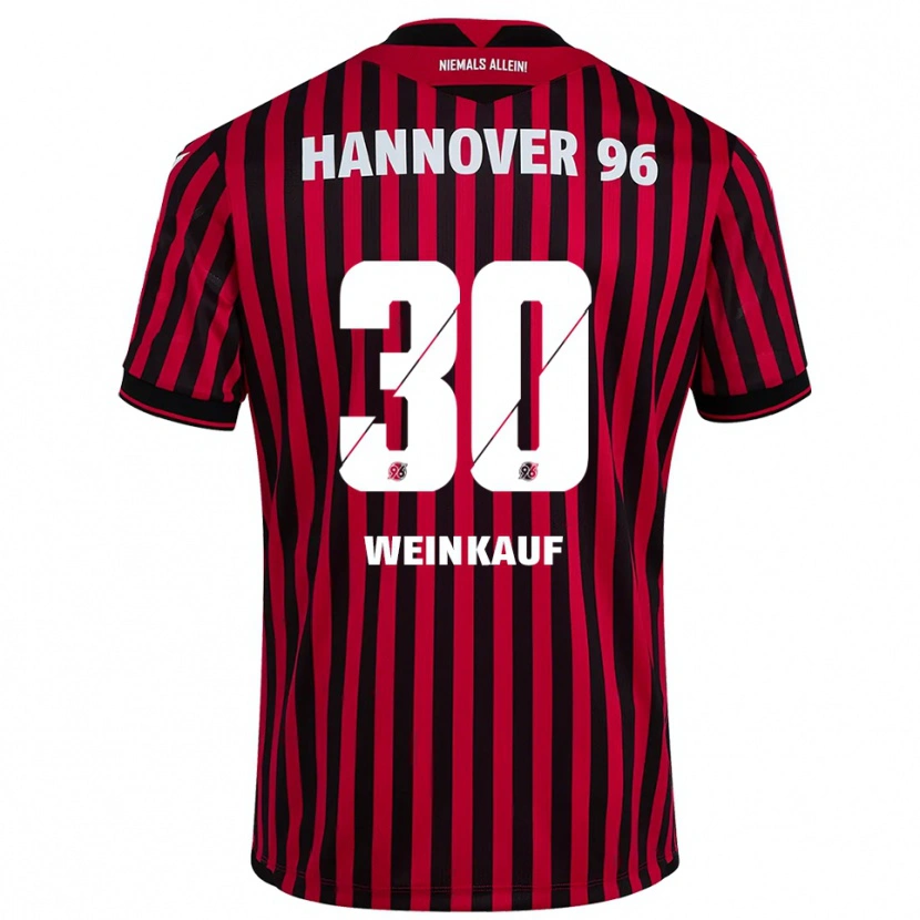 Danxen Mulher Camisola Leo Weinkauf #30 Vermelho Preto Principal 2025/26 Camisa