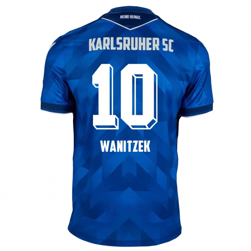 Danxen Mulher Camisola Marvin Wanitzek #10 Azul Branco Principal 2025/26 Camisa