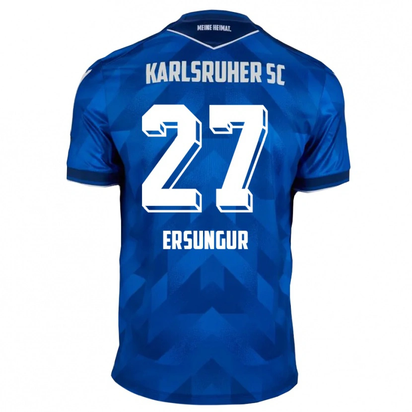 Danxen Mulher Camisola Ali-Eren Ersungur #27 Azul Branco Principal 2025/26 Camisa