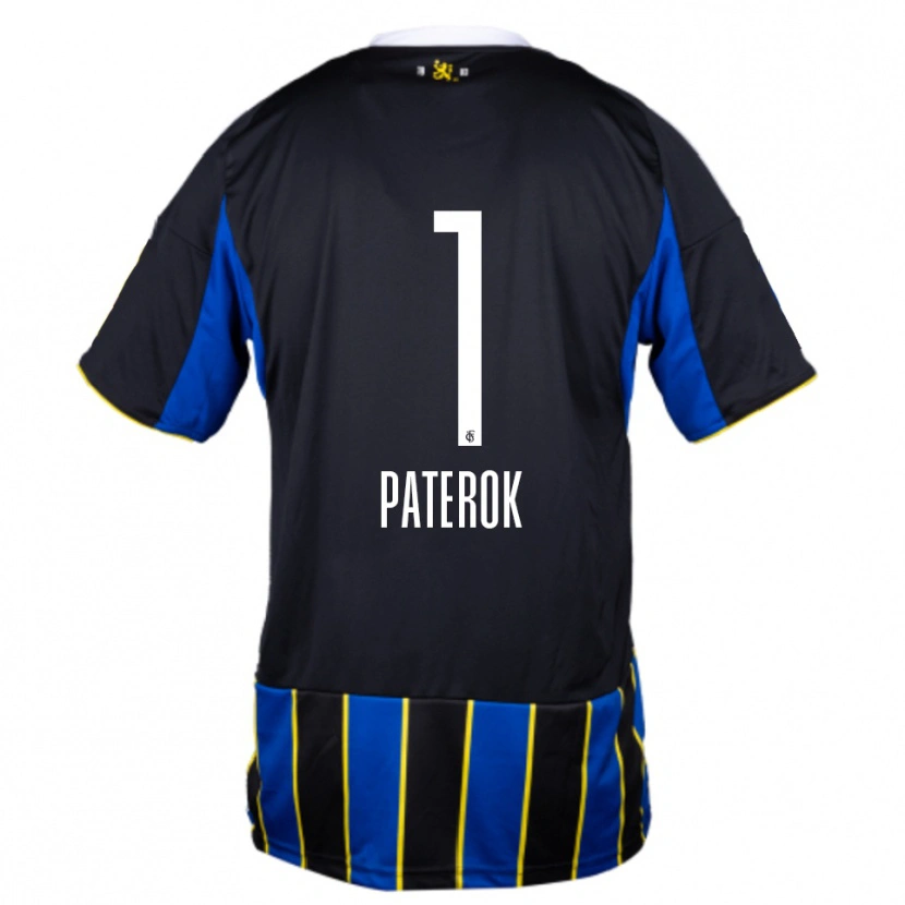 Danxen Mulher Camisola Tim Paterok #1 Azul Preto Amarelo Principal 2025/26 Camisa
