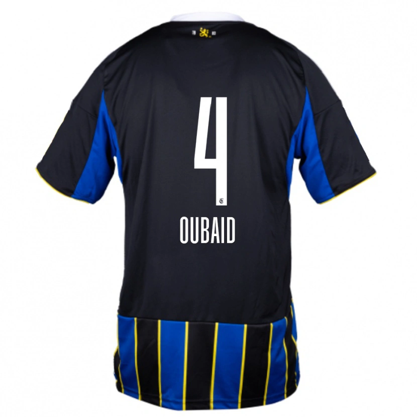 Danxen Mulher Camisola Obeida Oubaid #4 Azul Preto Amarelo Principal 2025/26 Camisa