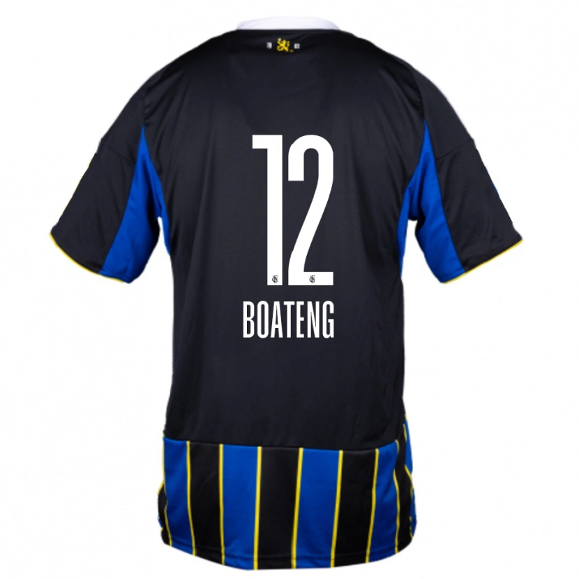Danxen Mulher Camisola Divine Boateng #12 Azul Preto Amarelo Principal 2025/26 Camisa