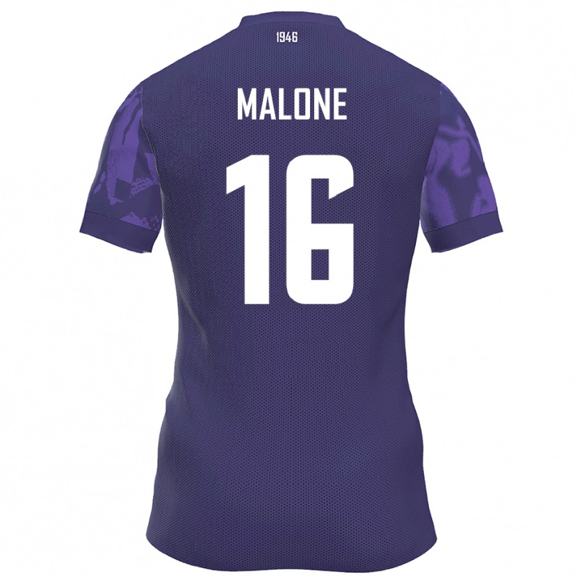 Danxen Mulher Camisola Ryan Malone #16 Roxo Branco Principal 2025/26 Camisa