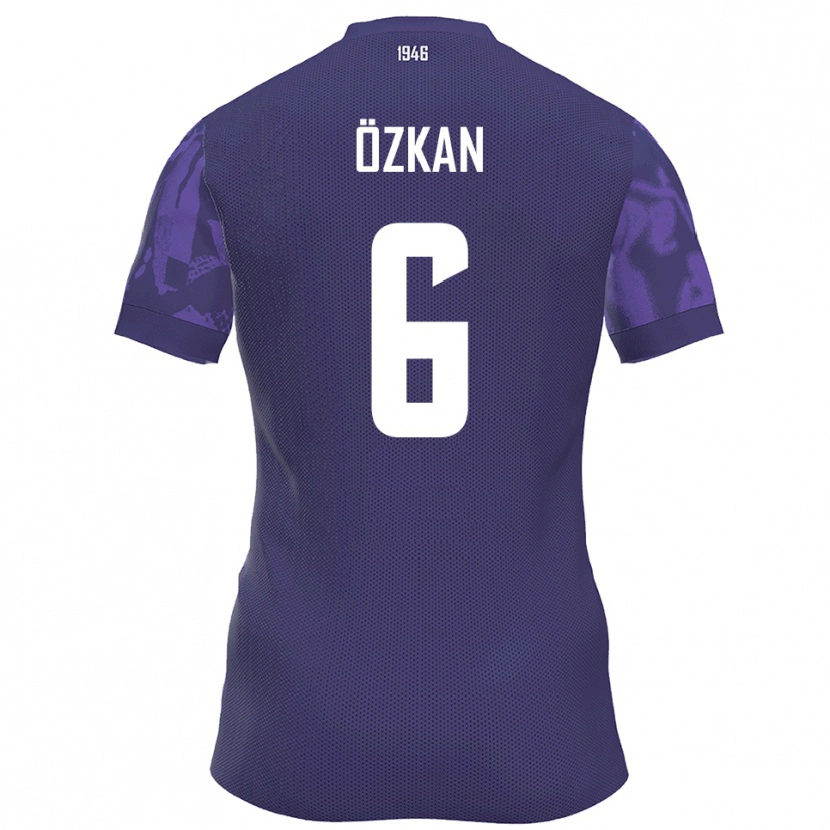 Danxen Mulher Camisola Can Özkan #6 Roxo Branco Principal 2025/26 Camisa