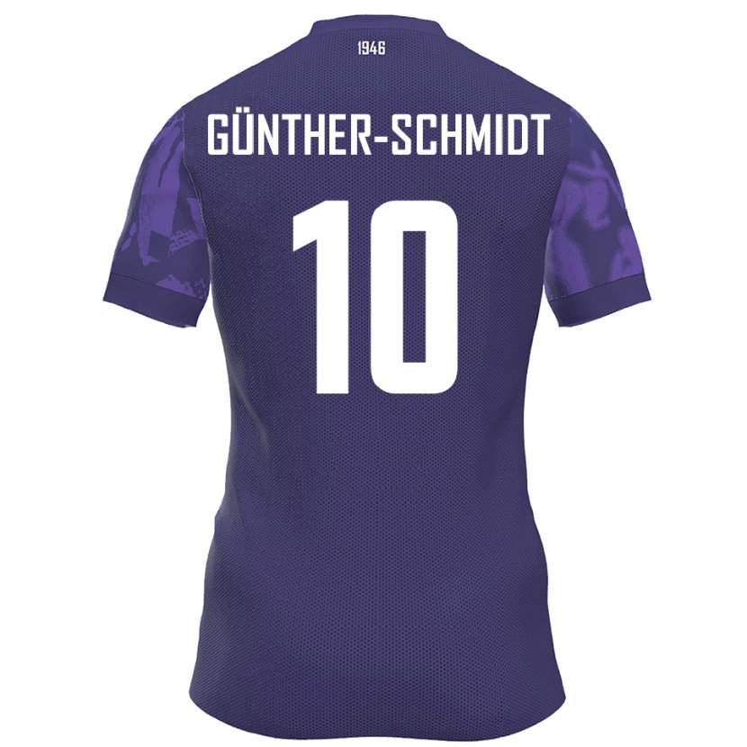 Danxen Mulher Camisola Julian Günther-Schmidt #10 Roxo Branco Principal 2025/26 Camisa