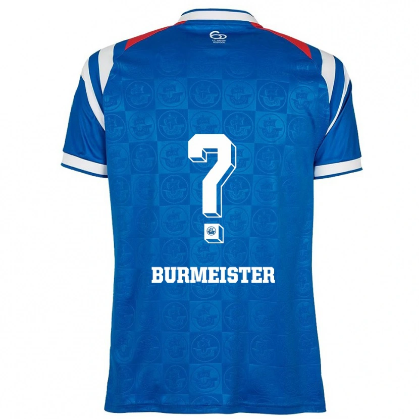 Danxen Mulher Camisola Fiete Burmeister #0 Azul Branco Vermelho Principal 2025/26 Camisa