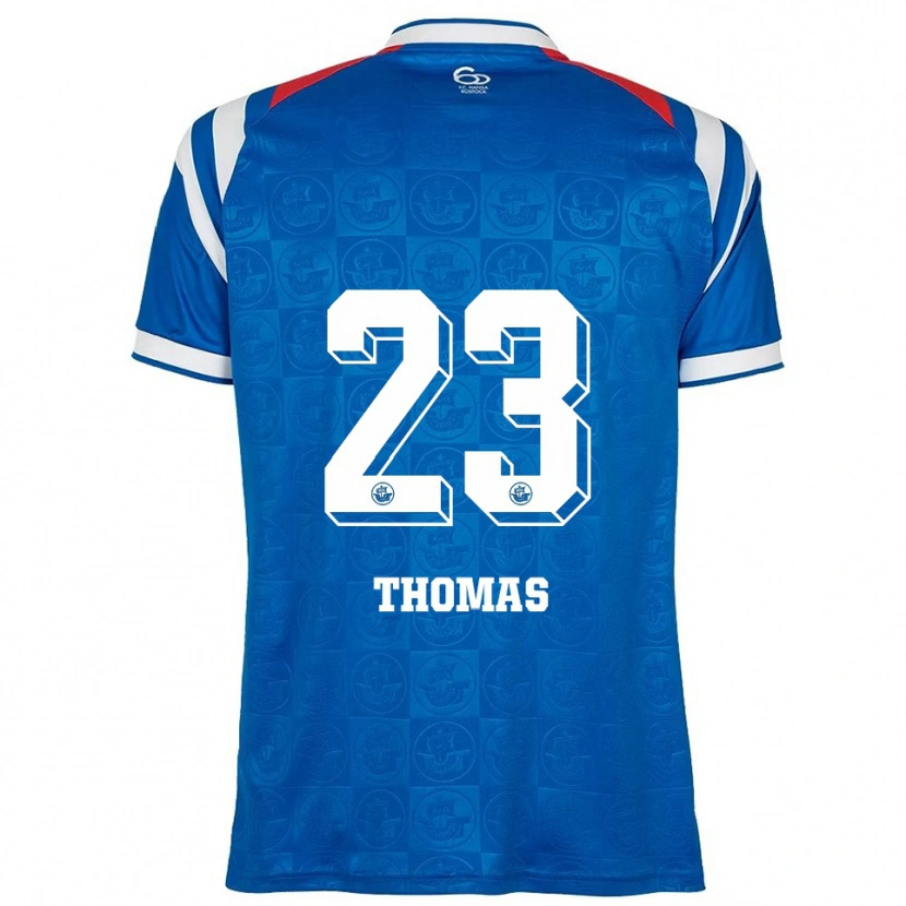 Danxen Mulher Camisola Jordan Thomas #23 Azul Branco Vermelho Principal 2025/26 Camisa