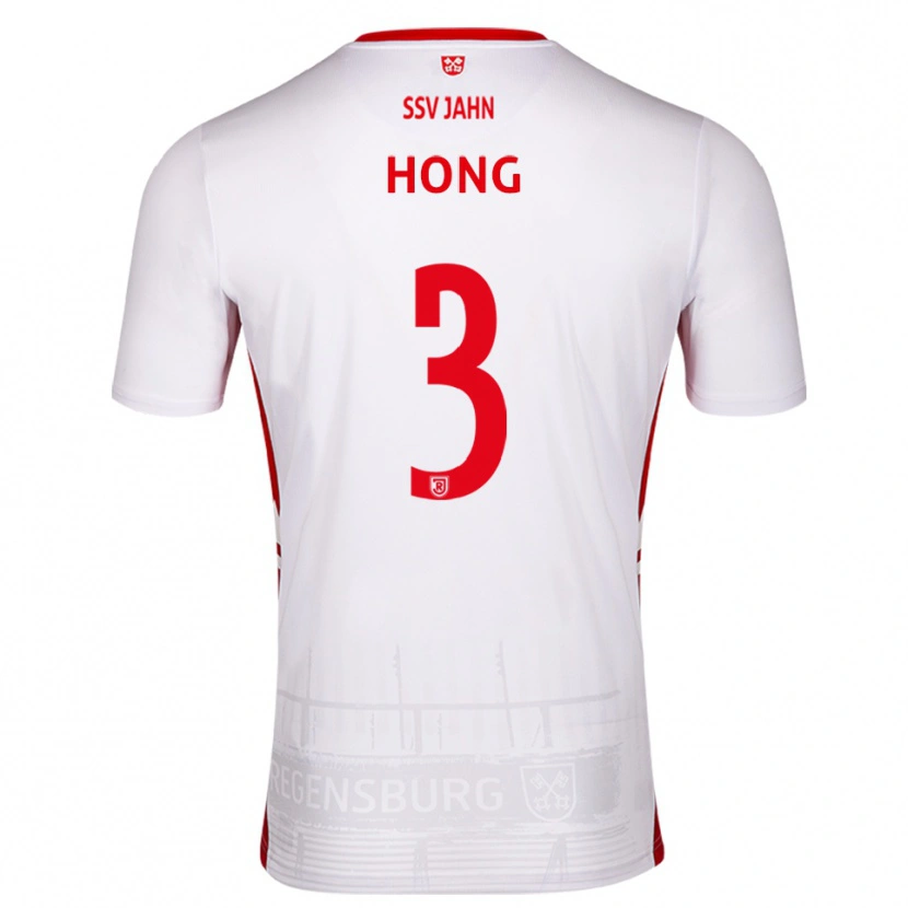 Danxen Mulher Camisola Hong Lac Luong Thanh #3 Branco Vermelho Principal 2025/26 Camisa