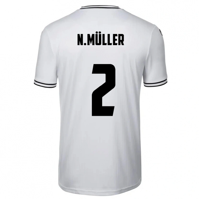 Danxen Mulher Camisola Nico Müller #2 Branco Preto Principal 2025/26 Camisa