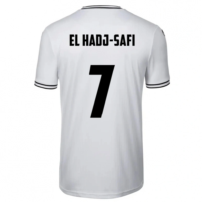 Danxen Mulher Camisola Iljas El Hadj-Safi #7 Branco Preto Principal 2025/26 Camisa