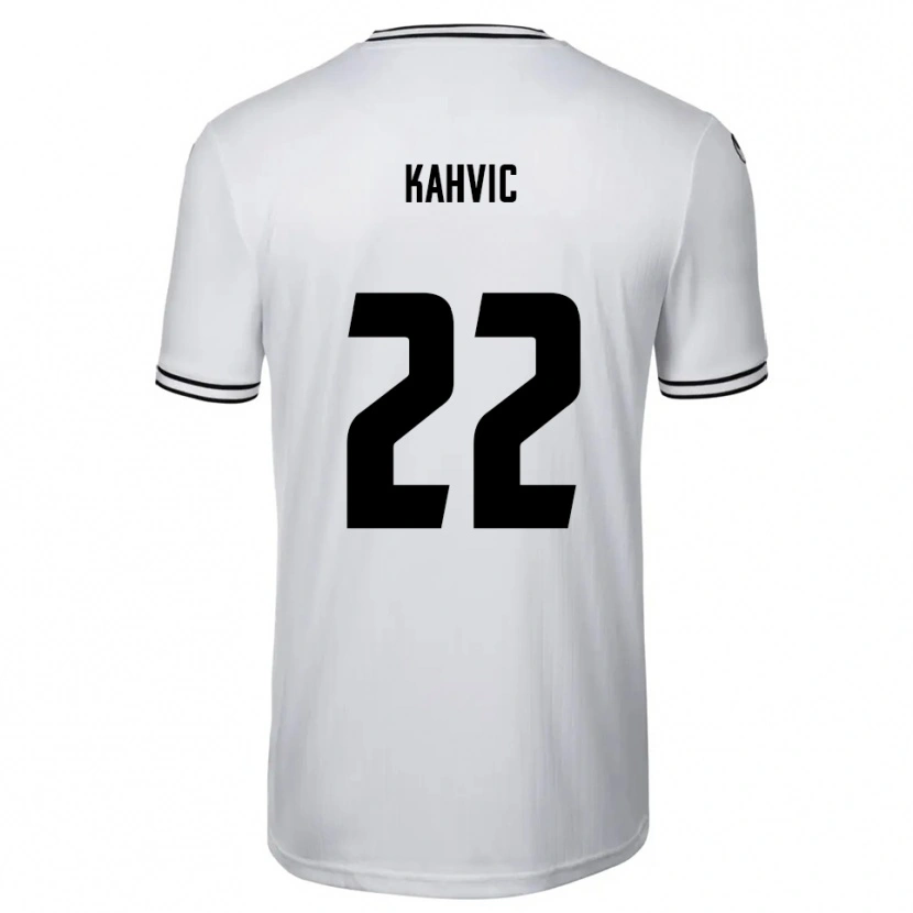 Danxen Mulher Camisola Aleksandar Kahvic #22 Branco Preto Principal 2025/26 Camisa