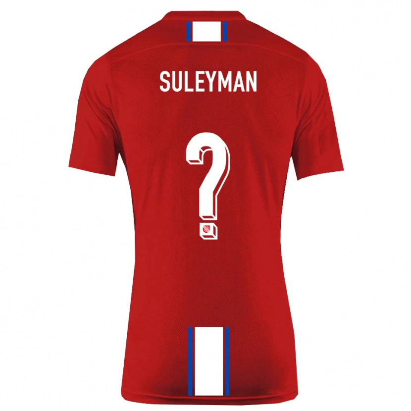 Danxen Mulher Camisola Dildar-Diego Suleyman #0 Vermelho Branco Principal 2025/26 Camisa