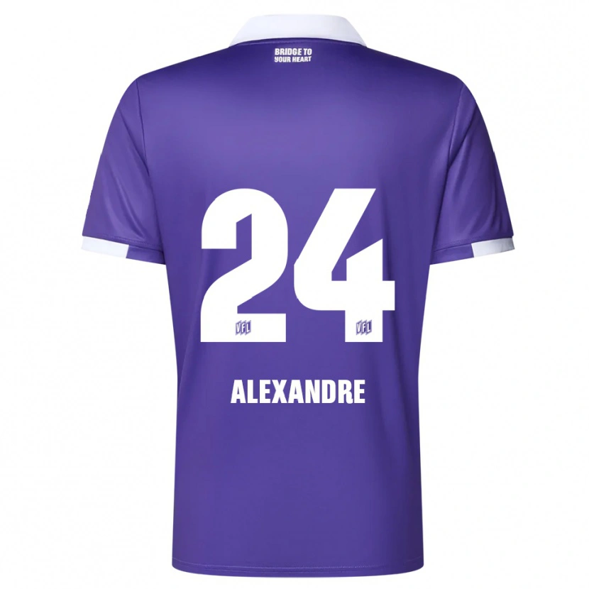 Danxen Mulher Camisola Tyron Alexandre #24 Roxo Branco Principal 2025/26 Camisa