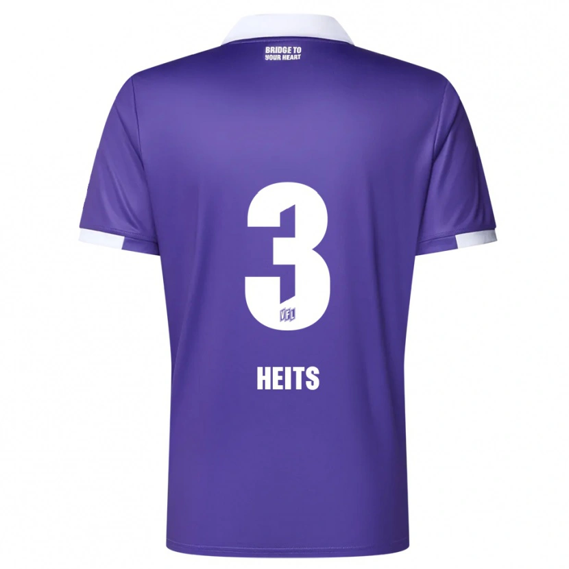 Danxen Mulher Camisola Lasse Heits #3 Roxo Branco Principal 2025/26 Camisa