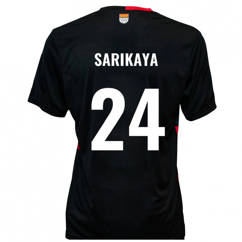Danxen Mulher Camisola Ege Sarikaya #24 Preto Vermelho Principal 2025/26 Camisa