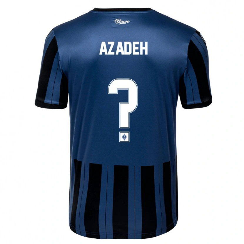 Danxen Mulher Camisola Nils Azadeh #0 Azul Cinzento Preto Principal 2025/26 Camisa